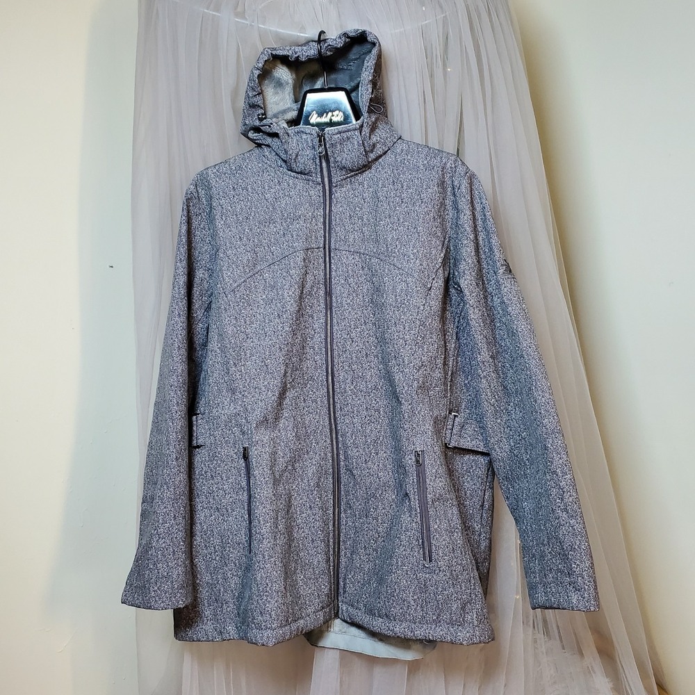 Zeroxposur Full Zip Convertable Hood Jacket Gray Gorpcore 1X Women Cabincore